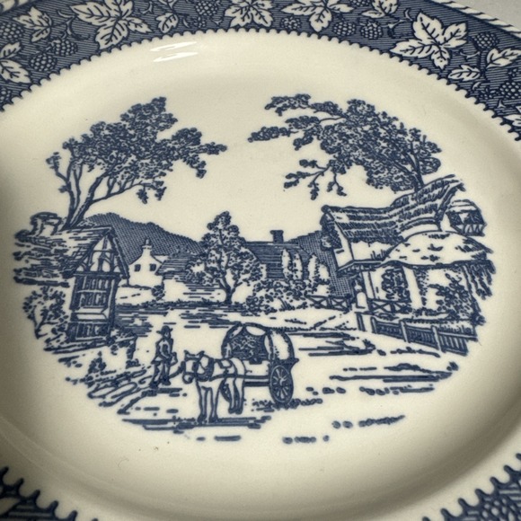 HOMER‎ LAUGHLIN Shakespeare Country Stratwood Collection. 10" Blue Dinner Plate. - Picture 2 of 4
